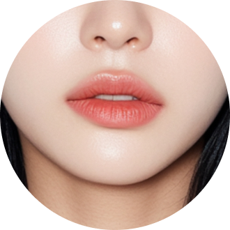 비대칭 입술 케이스 이미지